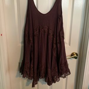 Free People maroon tank tunic
